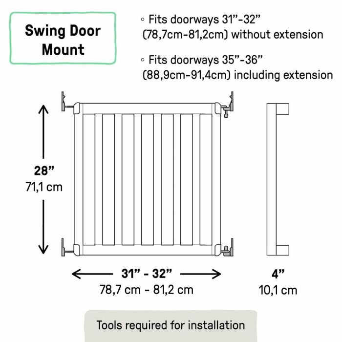 Ingenuity Puerta de Seguridad Infantil ING0074451172715 de 76 a 91 cm, Personalizable, Pintable o Teñible, Fácil de Instalar 1 Ingenuity Puerta de Seguridad Infantil ING0074451172715 de 76 a 91 cm, Personalizable, Pintable o Teñible, Fácil de Instalar 1