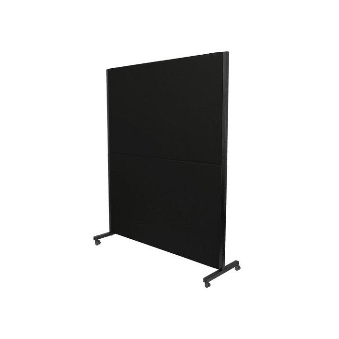 Biombo Piqueras Y Crespo Valdeganga Desmontable Tapizado Ruedas Con Freno Bali Negro