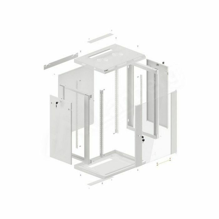 Lanberg WF01-6415-10S Armario Rack 15U Bastidor de Pared Gris, Protección IP20 y Capacidad Máxima de 60 kg 2 Lanberg WF01-6415-10S Armario Rack 15U Bastidor de Pared Gris, Protección IP20 y Capacidad Máxima de 60 kg 2