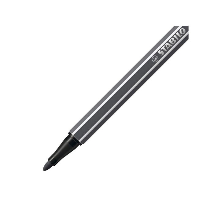 Rotulador Stabilo Acuarelable Pen 68 gris Azulado Intenso Punta Gruesa 1 mm 10 unidades 1