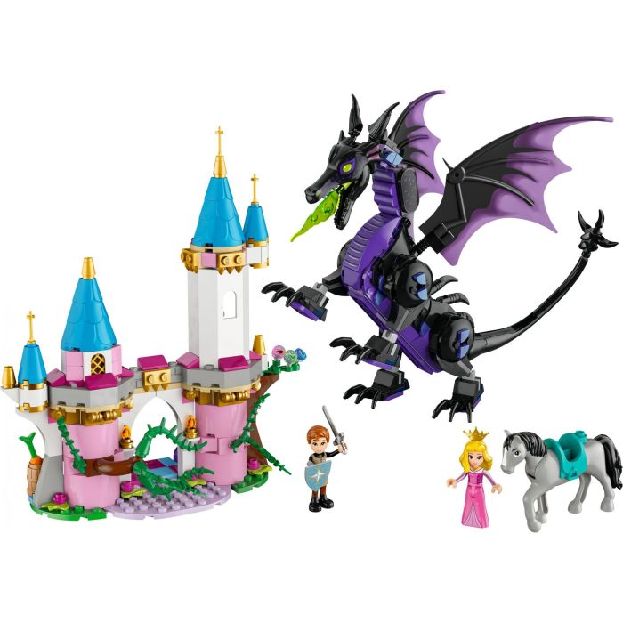 Lego 43240 Princesas Disney Maléfica como dragón, juguete para fans de dibujos animados 1
