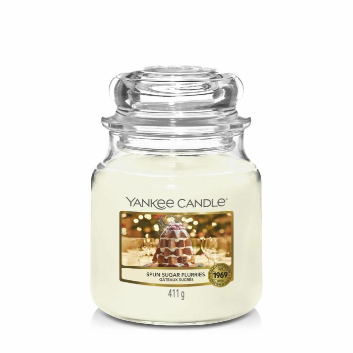 Yankee Candle Vela Perfumada Clásica Tarro Mediano Spun Sugar Flurries 411 gr 0 Yankee Candle Vela Perfumada Clásica Tarro Mediano Spun Sugar Flurries 411 gr 0