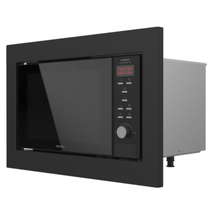 Cecotec 01387 Microondas Integrado Digital con Grill 23 L 900W / 1000W Acero Inox Negro, 9 Programas, Descongelación Cecotec 01387 Microondas Integrado Digital con Grill 23 L 900W / 1000W Acero Inox Negro, 9 Programas, Descongelación