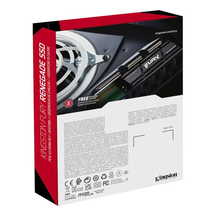 Kingston Renegade 4TB PCIe 4.0 NVMe SSD M.2 con Disipador 4