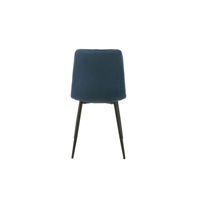 Silla Romimex Azul Terciopelo Metal 45 x 89 x 55 cm 1