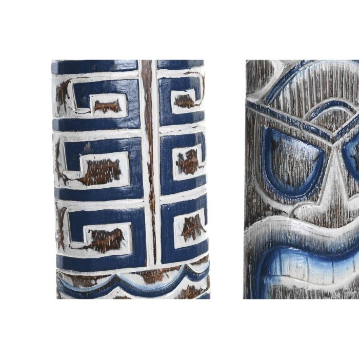 Decoracion Pared Antique DKD Home Decor Blanco Azul 5 x 14 x 100 cm (2 Unidades) 1 Decoracion Pared Antique DKD Home Decor Blanco Azul 5 x 14 x 100 cm (2 Unidades) 1