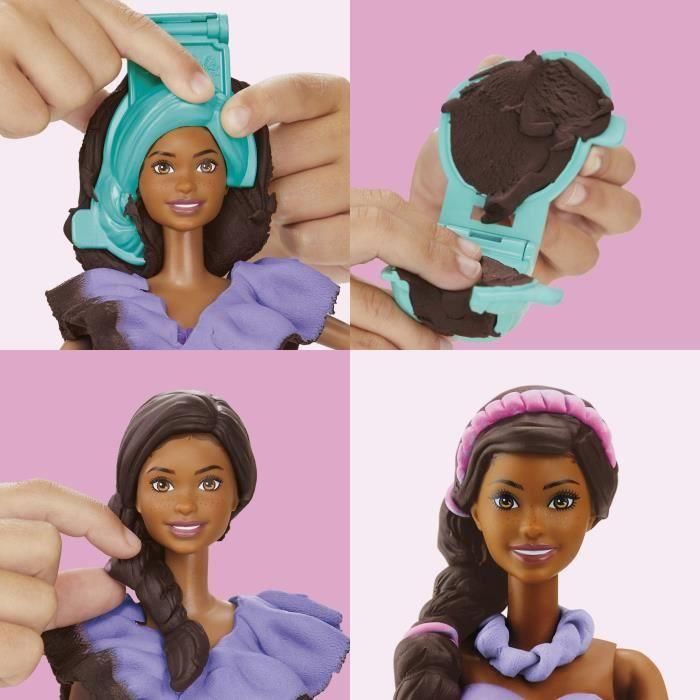 Play-Doh HASG13595X0 Set de plastilina Barbie estilo Fashionista 5