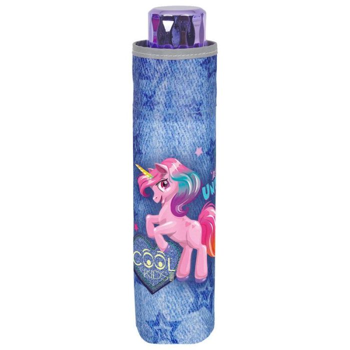 Paraguas plegable manual Unicornio 50cm 2