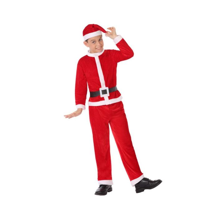 Disfraz Papa Noel Niño Infantil Rojo para Navidad - Talla 10-12 Años - Incluye Gorro, Chaleco, Cinturón y Pantalón Disfraz Papa Noel Niño Infantil Rojo para Navidad - Talla 10-12 Años - Incluye Gorro, Chaleco, Cinturón y Pantalón