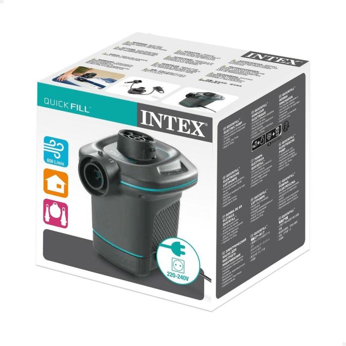 Bomba de Aire Eléctrica Intex Quick Fill Invertible 220-240 V (6 Unidades) 1 Bomba de Aire Eléctrica Intex Quick Fill Invertible 220-240 V (6 Unidades) 1