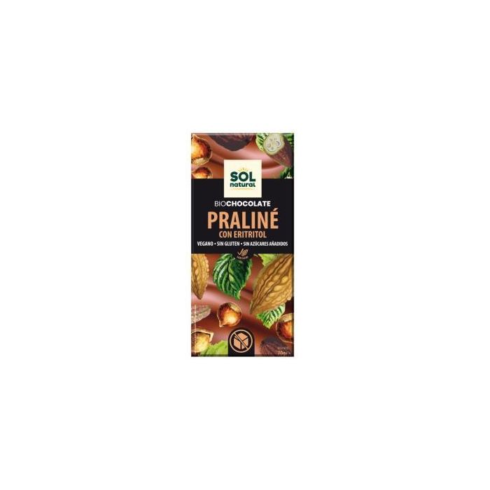 Chocolate Praline Con Eritritol Tableta 70Gr. Bio Chocolate Praline Con Eritritol Tableta 70Gr. Bio