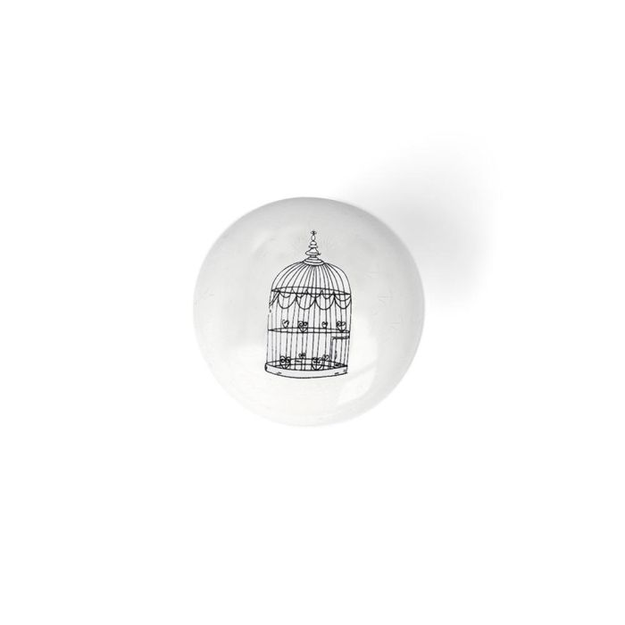 Rei E815 Blister 4 Pomos Redondos para Mueble, Porcelana Ilustrada, Ø40mm 2