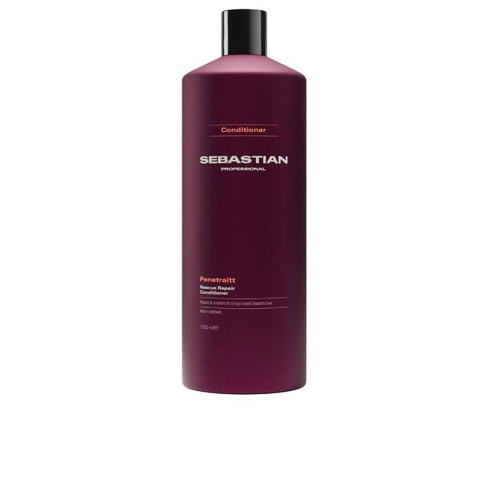 Sebastian Professionals Penetraitt Champú Reparador y Nutritivo de Textura Cremosa - Repara Cabello Dañado, 1000 ml Sebastian Professionals Penetraitt Champú Reparador y Nutritivo de Textura Cremosa - Repara Cabello Dañado, 1000 ml