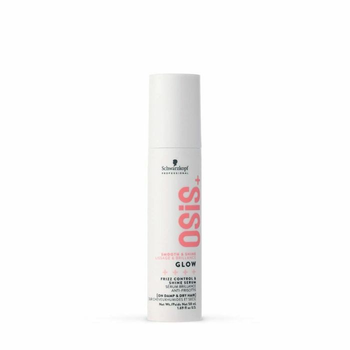 Schwarzkopf OSIS+ Glow Sérum de Brillo Antiencrespamiento sin Siliconas para Cabello Áspero y Apagado 50 ml 2