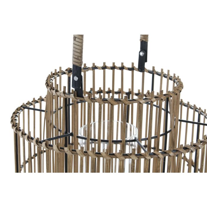DKD Home Decor Portavela 47 Bambú Metal Natural 30 x 32 x 30 cm 1 DKD Home Decor Portavela 47 Bambú Metal Natural 30 x 32 x 30 cm 1