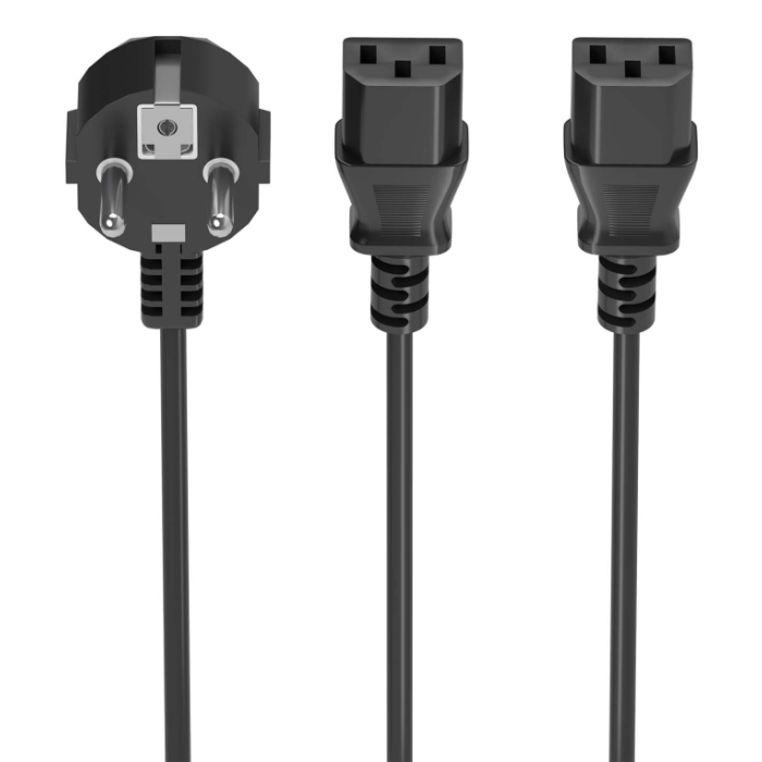 Cable Alimentación CPU Aisens A132-0864/ CEE7 Macho - 2x C13 Hembra/ 1.8m/ Negro Cable Alimentación CPU Aisens A132-0864/ CEE7 Macho - 2x C13 Hembra/ 1.8m/ Negro