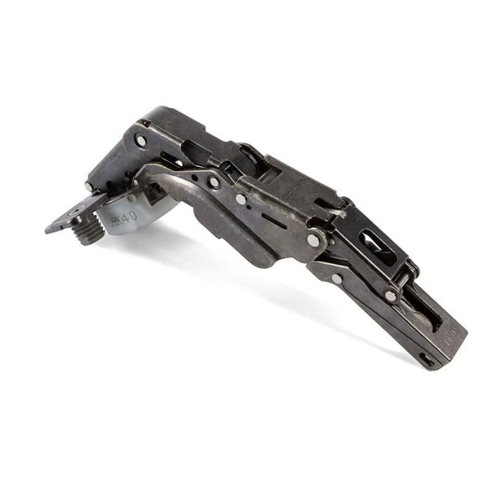 Salice C2BKAE6 Bisagra Silentia+ 155° Ø35 Montaje Directo Acabado Titanio Codo Recto para Puertas 16-26mm Cierre Amortiguado