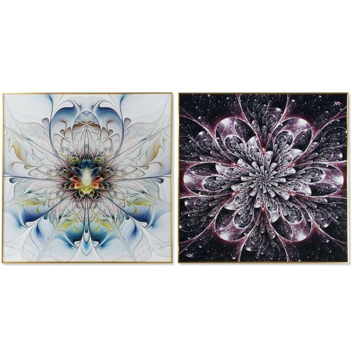 DKD Home Decor Cuadro Decorativo Glam Diseño Surtido Blanco Granate 80x80 cm y 3cm de Grosor, Material Aluminio y MDF, Pack 2 Unidades DKD Home Decor Cuadro Decorativo Glam Diseño Surtido Blanco Granate 80x80 cm y 3cm de Grosor, Material Aluminio y MDF, Pack 2 Unidades
