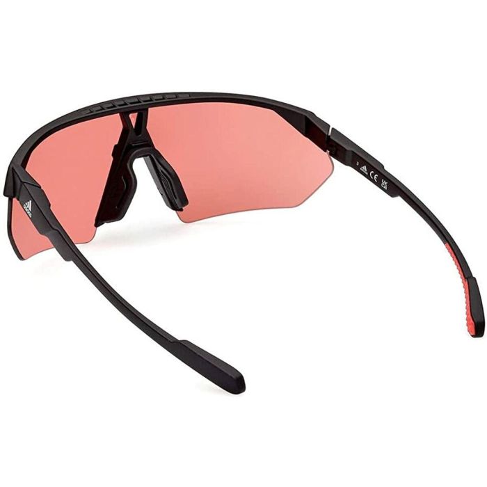 Marcolin Gafas de Sol ADIDAS SPORT SP0076 02E 125 mm, Shield, Negro Mate, Marrón, Mujer 6