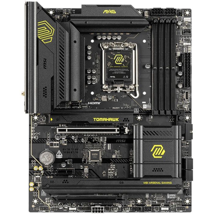 MSI MAG B860 TOMAHAWK WiFi Placa Base, LGA 1851, Intel B860, DDR5, Wi-Fi 7, LAN 5G, Thunderbolt 4, 911-7E39-001