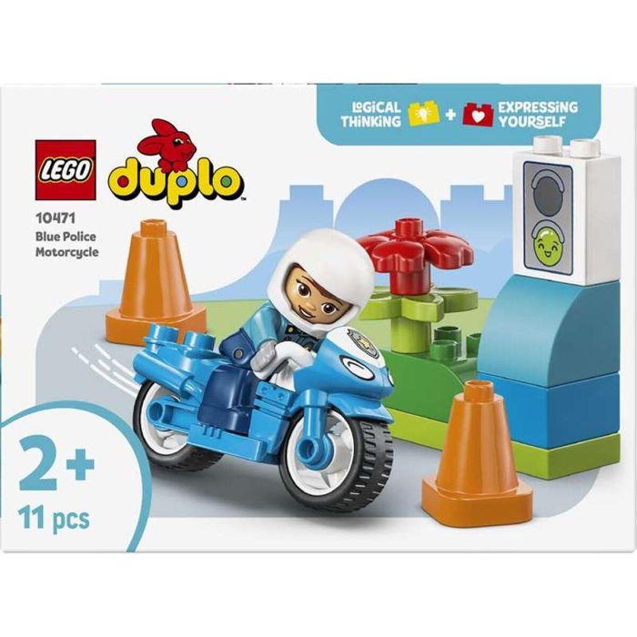 Lego Juego de construcción Moto de Policía Azul Duplo, Edad mínima recomendada: 18 meses 4 Lego Juego de construcción Moto de Policía Azul Duplo, Edad mínima recomendada: 18 meses 4