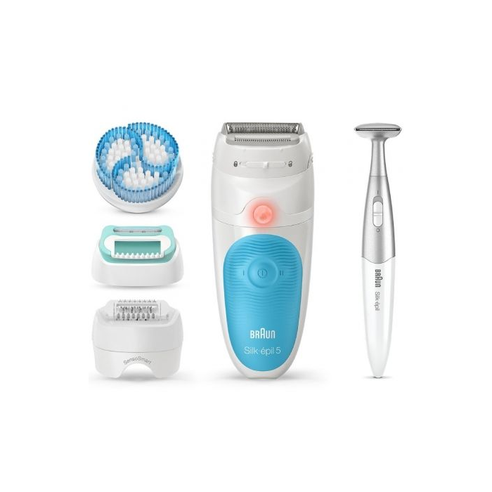 Braun Depiladora Eléctrica Silk-épil 5 Serie 5-815 con Batería, Resistente al Agua, Incluye 5 Accesorios, Perfiladora Bikini y Cabezal de Afeitar 1 Braun Depiladora Eléctrica Silk-épil 5 Serie 5-815 con Batería, Resistente al Agua, Incluye 5 Accesorios, Perfiladora Bikini y Cabezal de Afeitar 1
