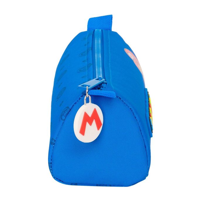 Estuche Escolar Super Mario Play Azul Rojo 21 x 8 x 7 cm 2