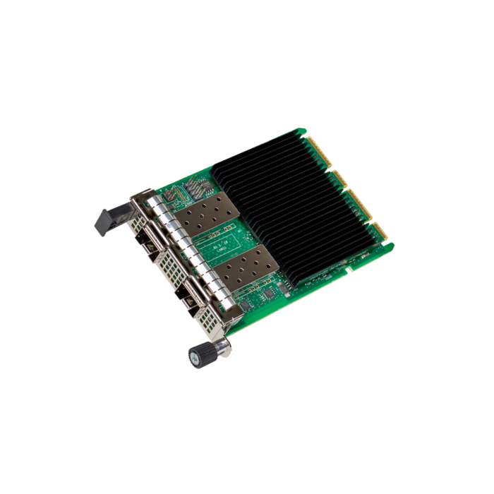 Intel E810-XXVDA2 OCP 3.0 Tarjeta de Red PCIe Fibra 25GbE, 2 Puertos SFP28, Compatible con Servidores