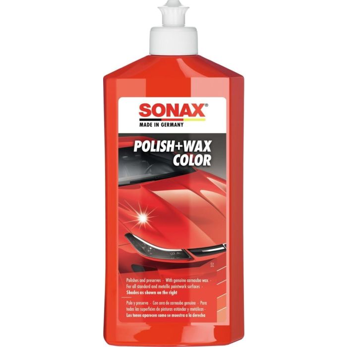 Sonax SX02964000 Pulimento + Cera Roja para Pintura Metalizada 500 mL