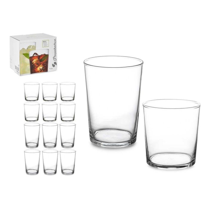 Pasabahce Set 12 Vasos Bistro Pinta 380ml 510ml Vidrio Transparente 27x23x18cm (Set de 2) 0 Pasabahce Set 12 Vasos Bistro Pinta 380ml 510ml Vidrio Transparente 27x23x18cm (Set de 2) 0