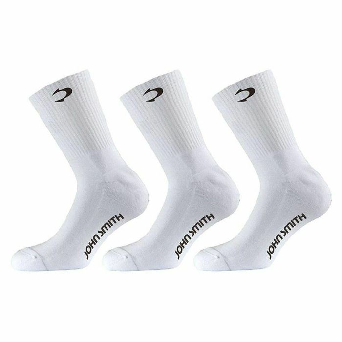 Calcetines Deportivos John Smith C-12220 Blanco 3 Unidades Calcetines Deportivos John Smith C-12220 Blanco 3 Unidades
