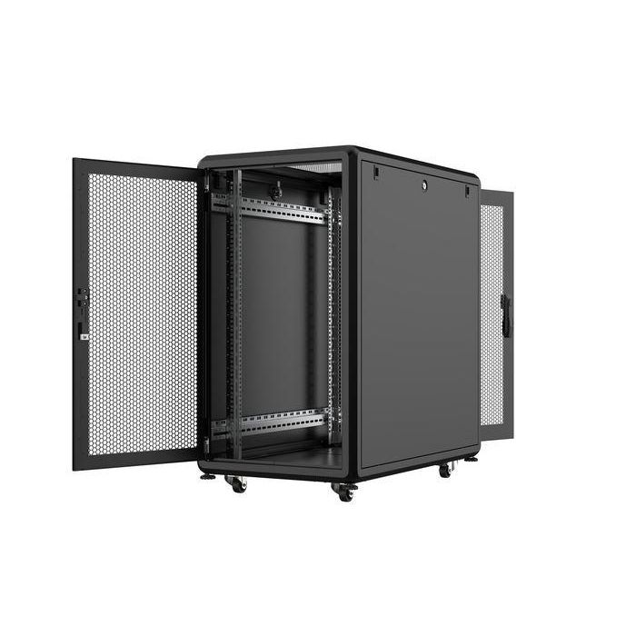 Lanview Armario Rack 19" 20U para Servidores 600x1000mm de Pie, Robusto, Fácil Montaje, Gestión de Cables y Puerta Segura 1 Lanview Armario Rack 19" 20U para Servidores 600x1000mm de Pie, Robusto, Fácil Montaje, Gestión de Cables y Puerta Segura 1