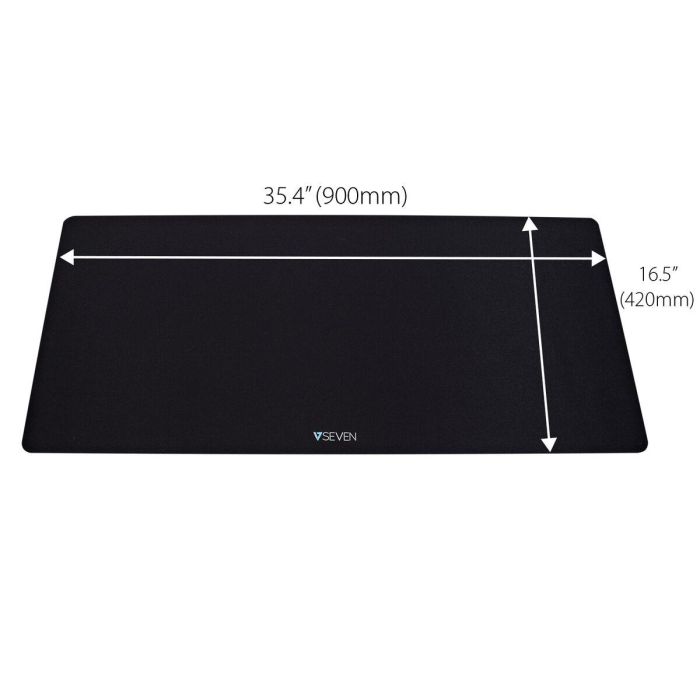 Alfombrilla de Ratón V7 MP04BLK Negro 6 Alfombrilla de Ratón V7 MP04BLK Negro 6