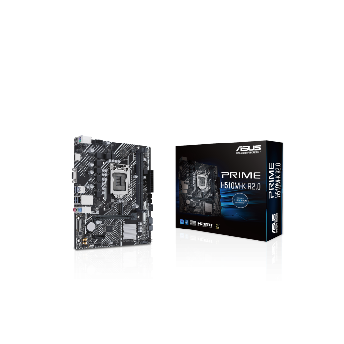 ASUS PRIME H510M-K R2.0 Placa Base Intel LGA 1200, DDR4 64GB, HDMI+VGA, Micro ATX - 90MB1E80-M0EAY0 1 ASUS PRIME H510M-K R2.0 Placa Base Intel LGA 1200, DDR4 64GB, HDMI+VGA, Micro ATX - 90MB1E80-M0EAY0 1