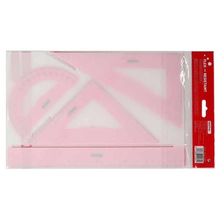 Estuche dibujo reglas flexibles surtido de 3 colores - modelos surtidos 9 Estuche dibujo reglas flexibles surtido de 3 colores - modelos surtidos 9