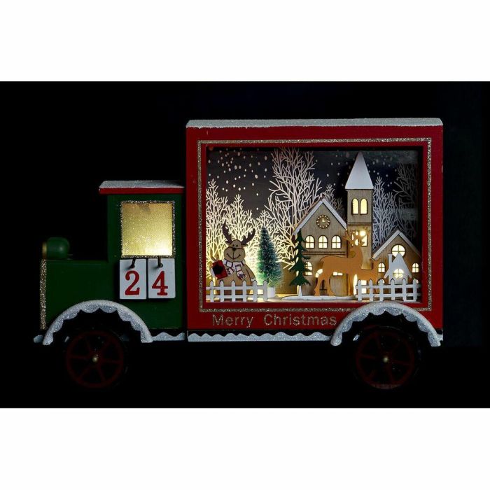 Calendario de Adviento DKD Home Decor Camión Luz LED Madera MDF (31 x 9 x 20 cm) 3 Calendario de Adviento DKD Home Decor Camión Luz LED Madera MDF (31 x 9 x 20 cm) 3