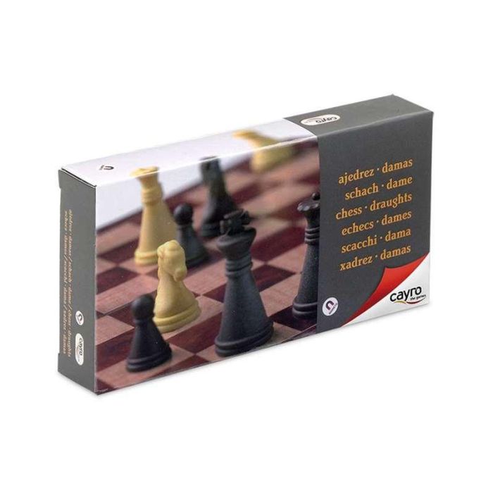 Cayro Juego de ajedrez y damas magnético de 16x16 cm. Ideal para 2 jugadores. Material: Plástico. Recomendado a partir de 7 años 1 Cayro Juego de ajedrez y damas magnético de 16x16 cm. Ideal para 2 jugadores. Material: Plástico. Recomendado a partir de 7 años 1