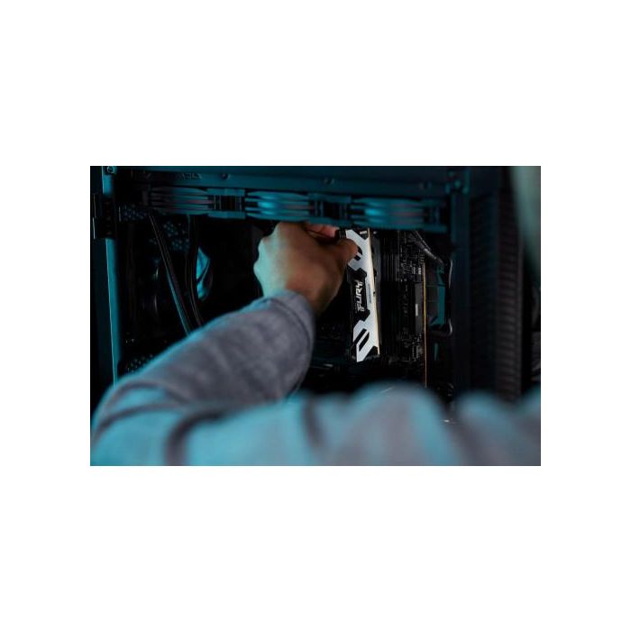 Kingston KF584CU40RSK2-48 Memoria RAM 48GB (2x24GB) DDR5 8400MT/s CL40 CUDIMM Fury Renegade Silver XMP para PC 15