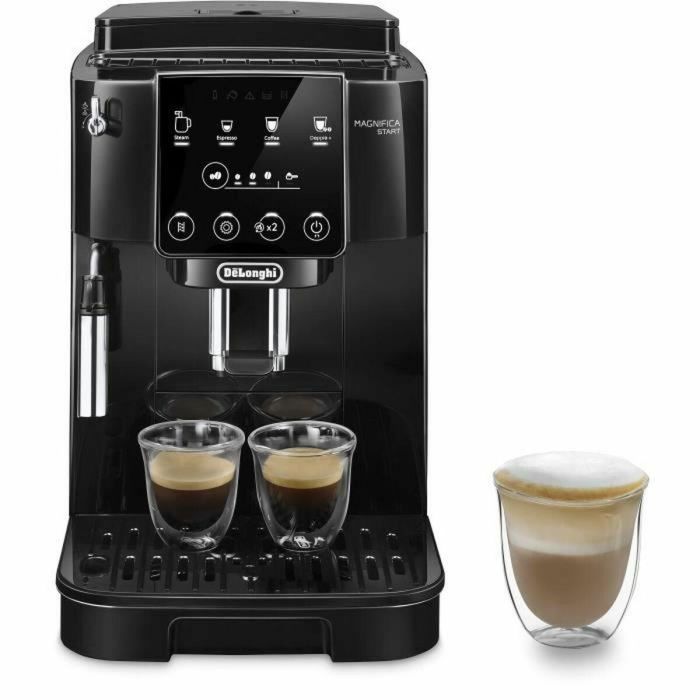 De'Longhi ECAM220.21.B Cafetera Espresso Automática Magnifica Start con Molinillo, Panel Digital y 3 Recetas: Espresso, Clásico, Doppio+ Negro