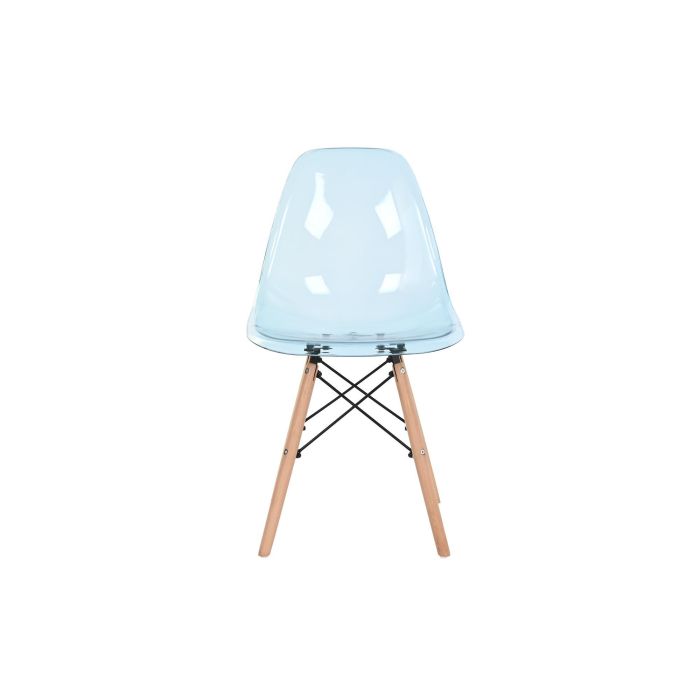 Silla Urban DKD Home Decor Azul Natural 42 x 81.5 x 45 cm 4 Silla Urban DKD Home Decor Azul Natural 42 x 81.5 x 45 cm 4