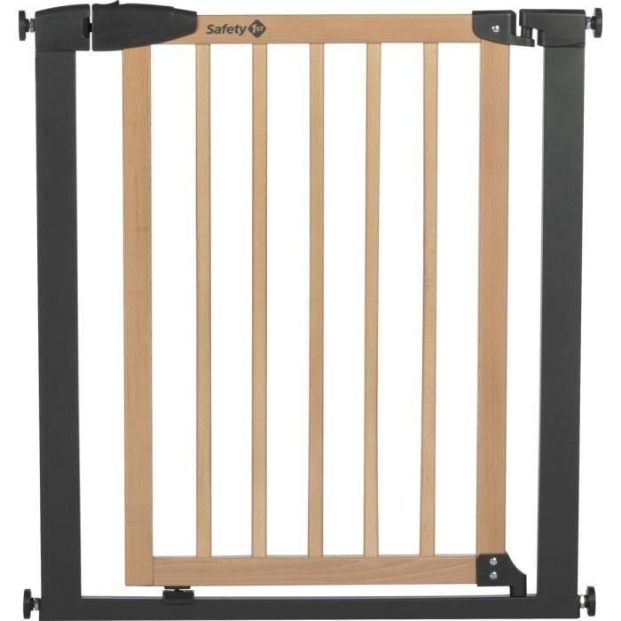 Safety 1st BBC3220660344703 Barrera de Seguridad Simply Close Wood & Metal a Presión 73-80cm (Ext. 94cm) Apertura con 1 Mano Madera Grafito Sin Taladros 0 Safety 1st BBC3220660344703 Barrera de Seguridad Simply Close Wood & Metal a Presión 73-80cm (Ext. 94cm) Apertura con 1 Mano Madera Grafito Sin Taladros 0