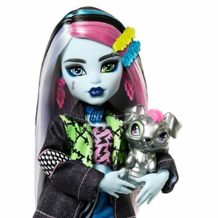 Monster High-Muñeca Frankie Stein-Muñeca con Animal y Accesorios HXH73 5