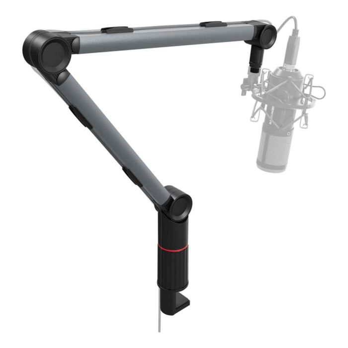 GENESIS NGM-2157 Soporte de Brazo Profesional para Micrófono, Thulium 700, Base de Escritorio, Gris Aluminio 1
