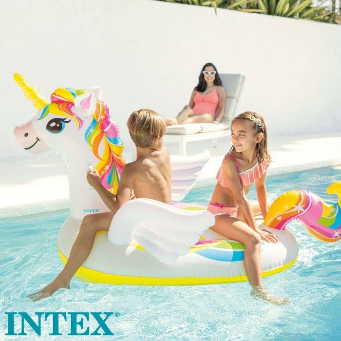 Colchoneta Hinchable Unicornio Intex 201 x 97 x 140 cm (4 Unidades) 2