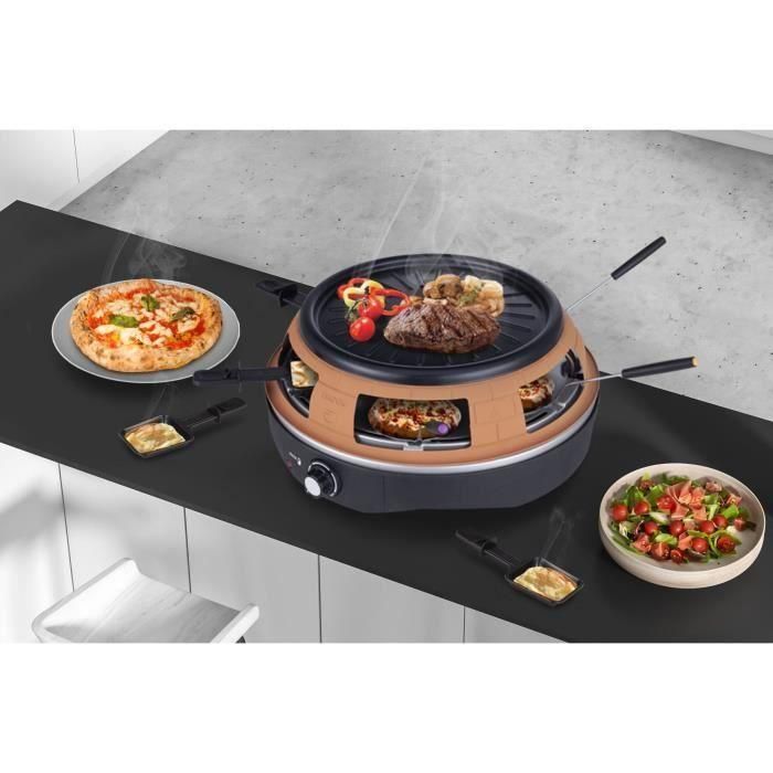 Fiesta de pizza 3 en 1 - FAGOR - FGAP120 - 1200 W - Pizza, raclette, grill 2