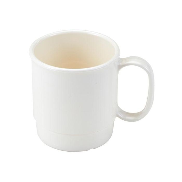 CAMBRO - 75CW-148 - Taza apilable 239 ml - 8 x 8 cm - Policarbonato Blanco - Venta 1 unidad.