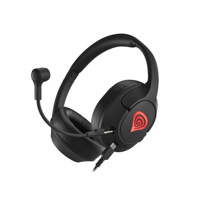 GENESIS Radon 800 Auriculares Gaming de Diadema Alámbricos USB 3.5mm Negro con Sonido 7.1, Micrófono Extraíble y Controles Integrados 6