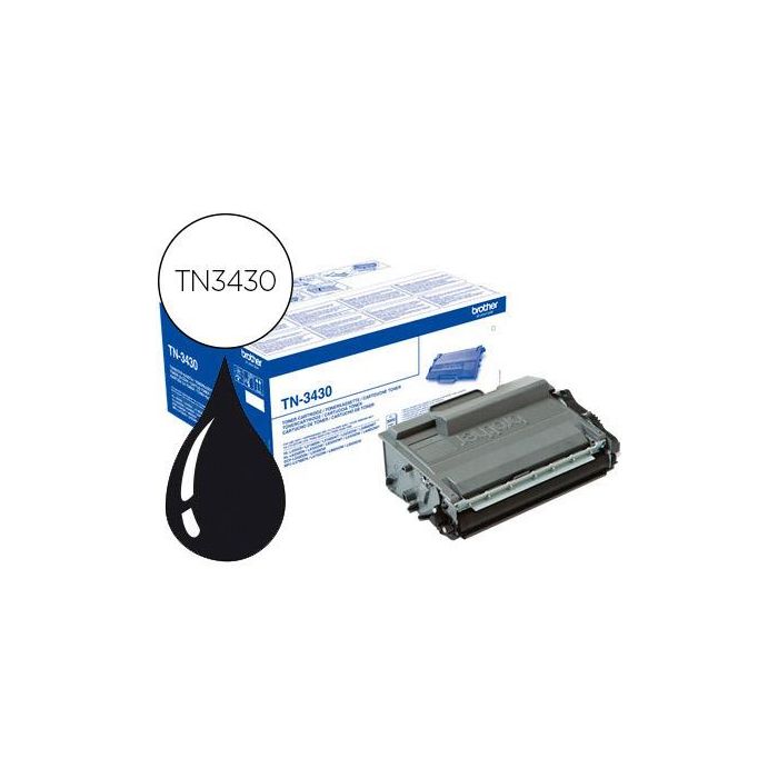 Toner Brother Tn-3430 Dcp-L5500Dn - Dcp-L6600Dw - Hl-L5000D - Mfc-L5700 Negro 3000 Pag