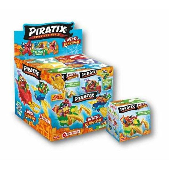 Magic Box Figura Piratix Wild Kingdom Buggies - Incluye 1 Buggy, Piratix Sorpresa, Tesoro Exclusivo y Bandera, Modelos Surtidos, Edad +4 Años 1
