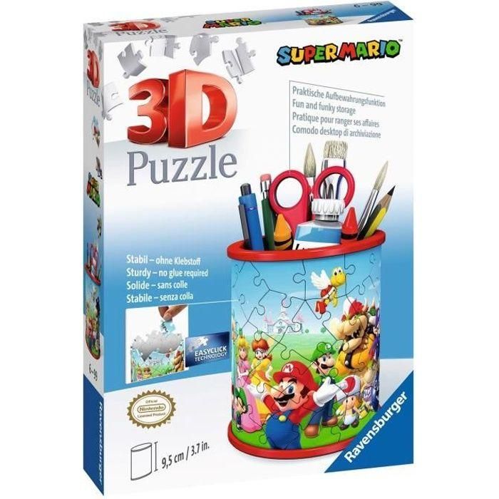 Ravensburger 11255 Portalápices 3D Puzzle Super Mario para Montar | Edad +8 años 0 Ravensburger 11255 Portalápices 3D Puzzle Super Mario para Montar | Edad +8 años 0